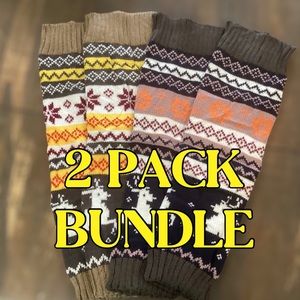 🌸BACK IN STOCK! 2 PACK Chunky Knit Leg Warmers